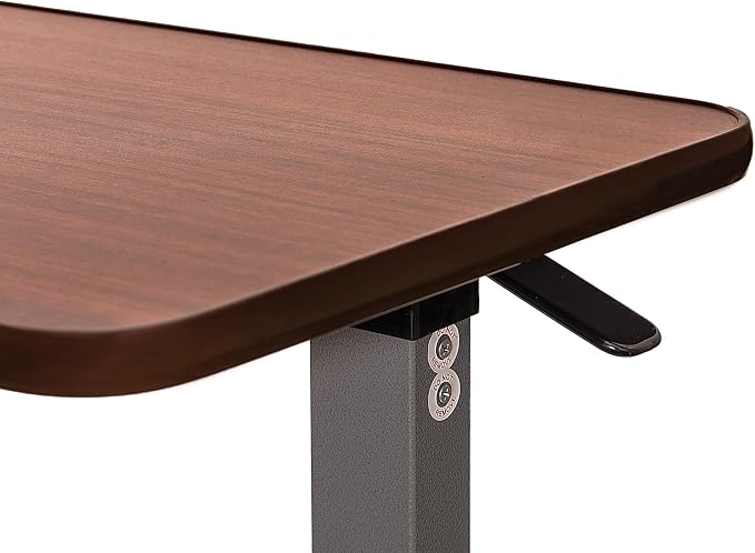 Adjustable Overbed Bedside Table with Wheels